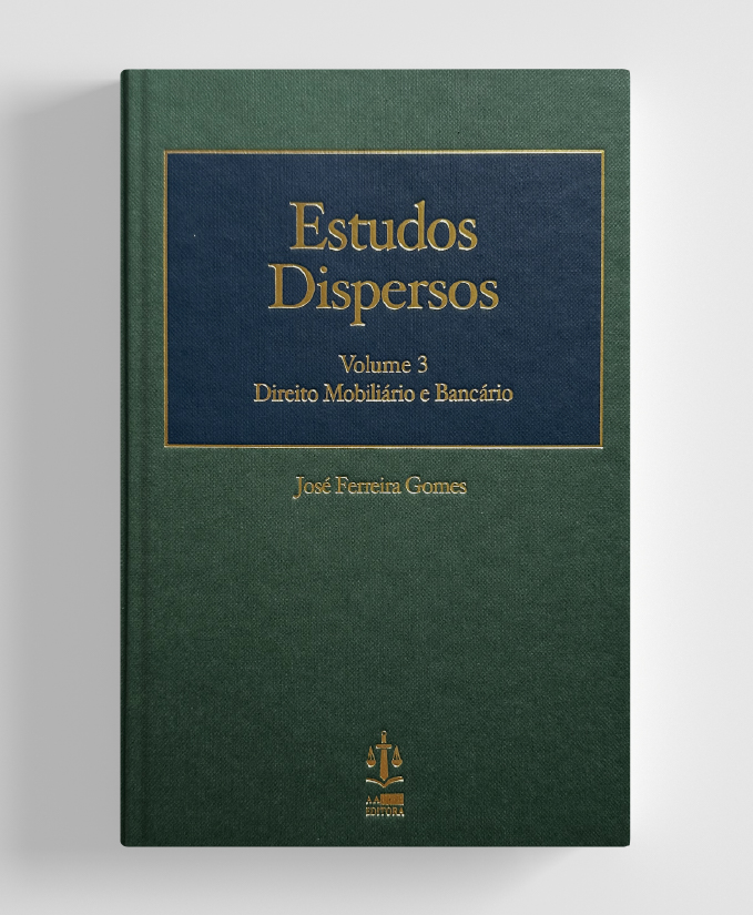 Livro- Estudos Dispersos, Vol. 3 – Direito Mobiliário e Bancário